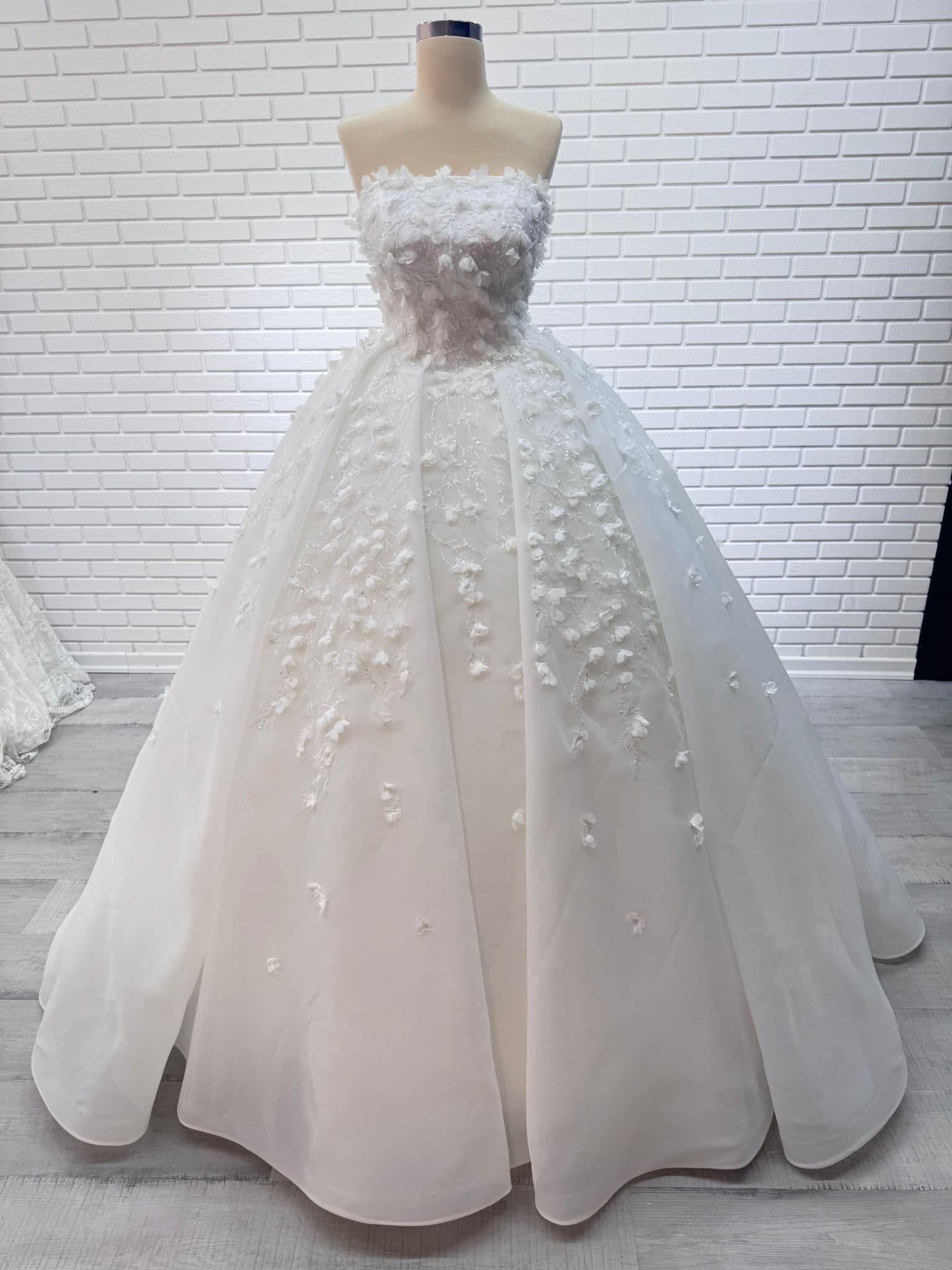 White Ball Gown Wedding Dress