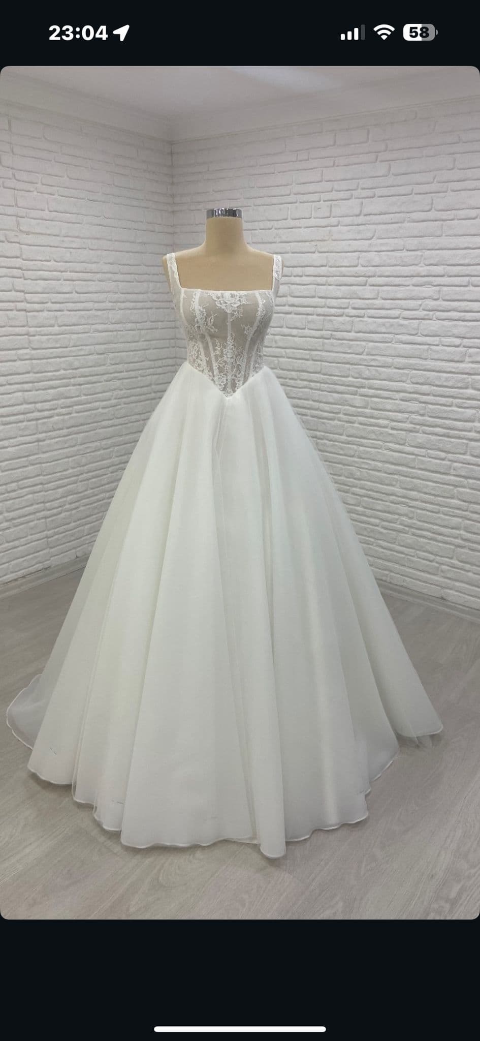 White Ball Gown Wedding Dress