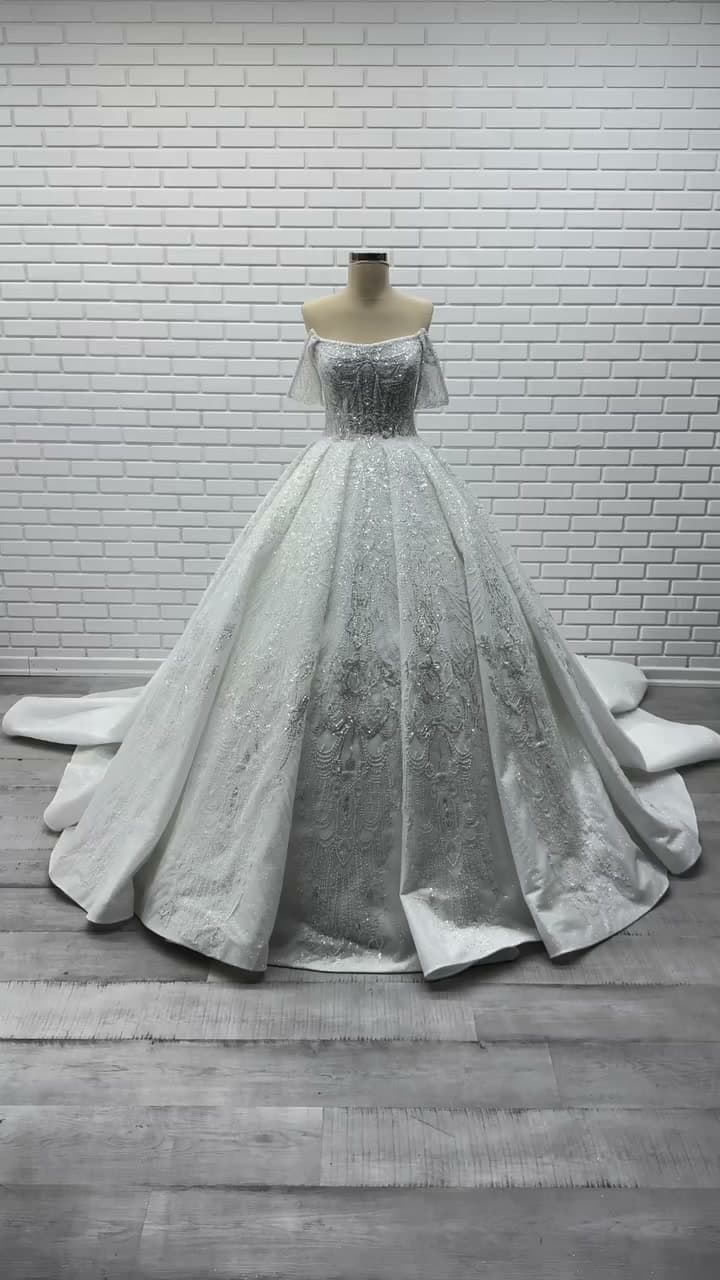 White Podium Princess Wedding Dress 2026-59