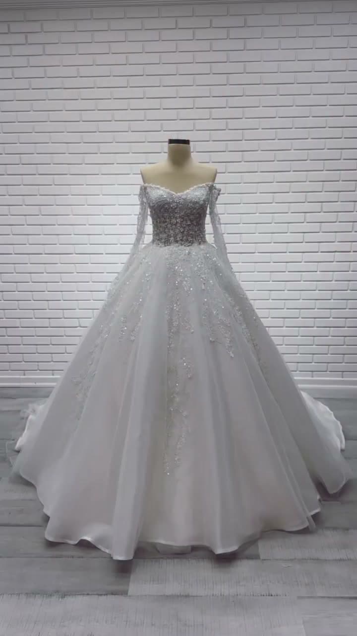 White Podium Princess Wedding Dress 2026-68