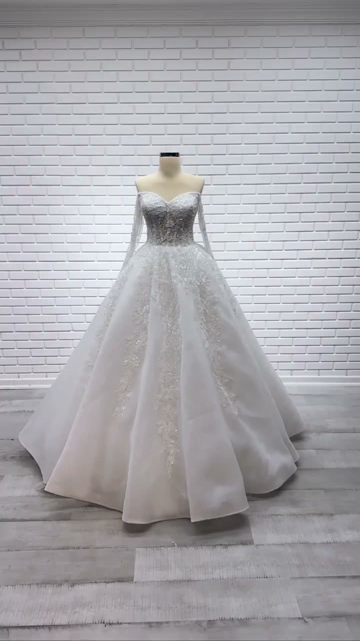 White Podium Princess Wedding Dress 2026-71
