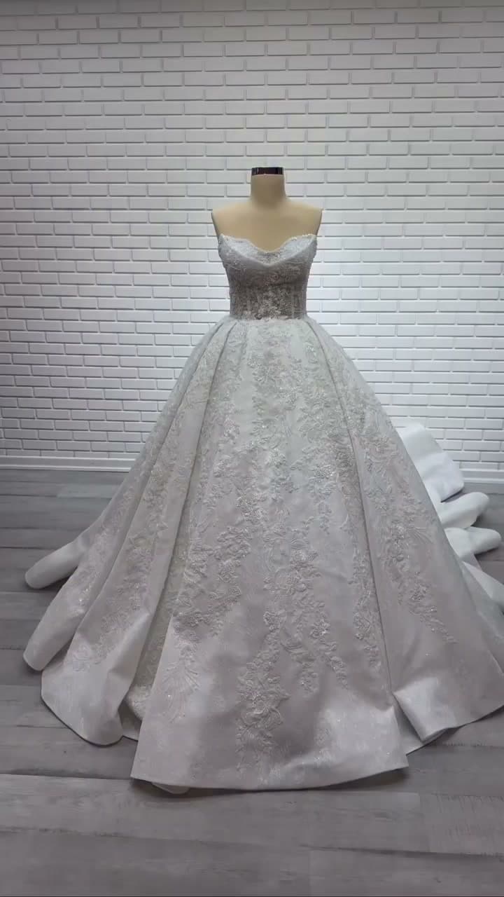 White Podium Princess Wedding Dress 2026-83
