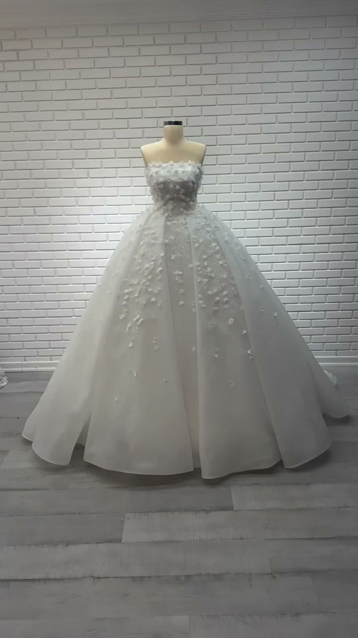 White Podium Princess Wedding Dress 2026-92